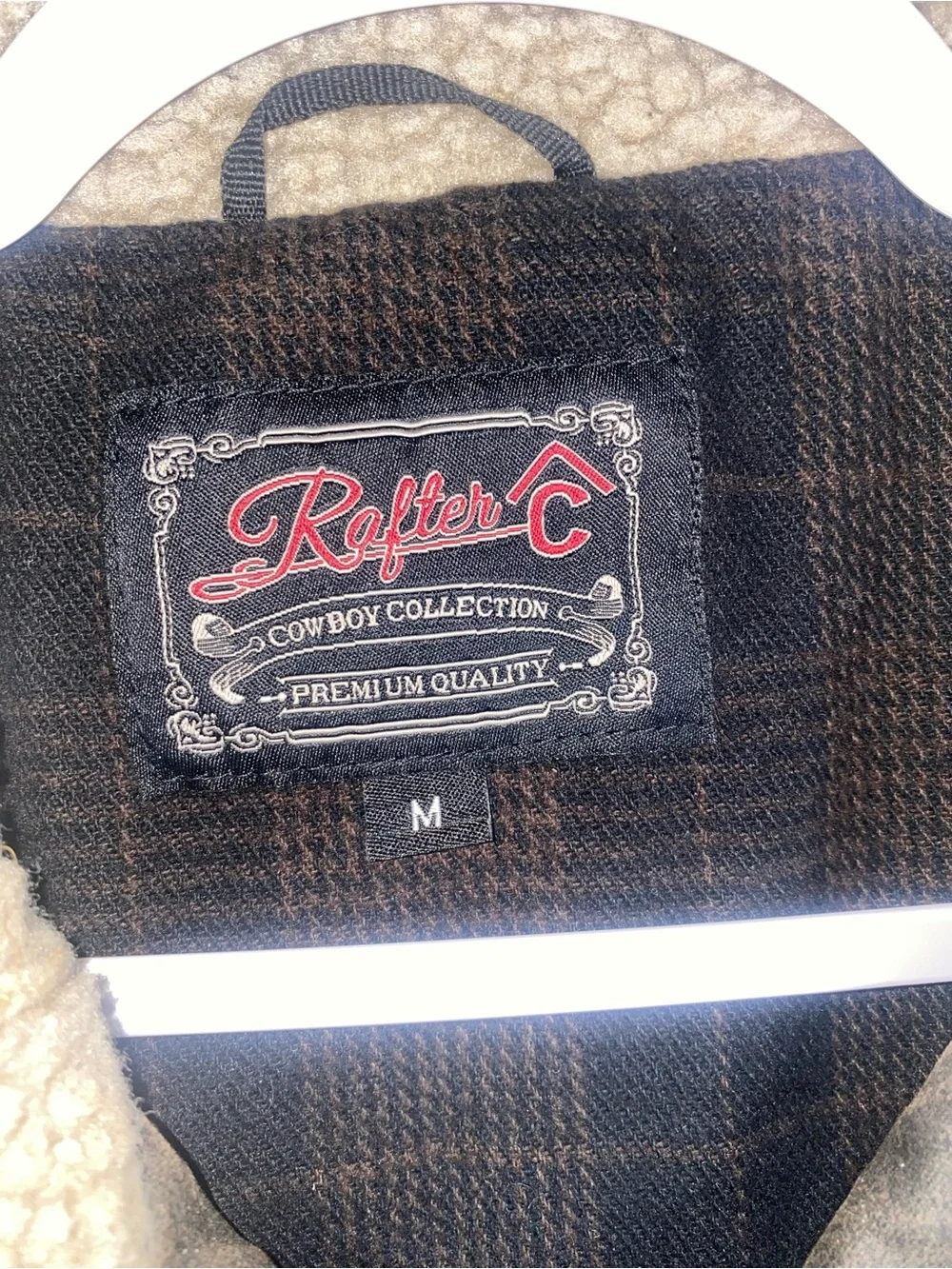 Rafter‎ C Faux Oilskin Men's Sherpa Collar Full Zip Vest